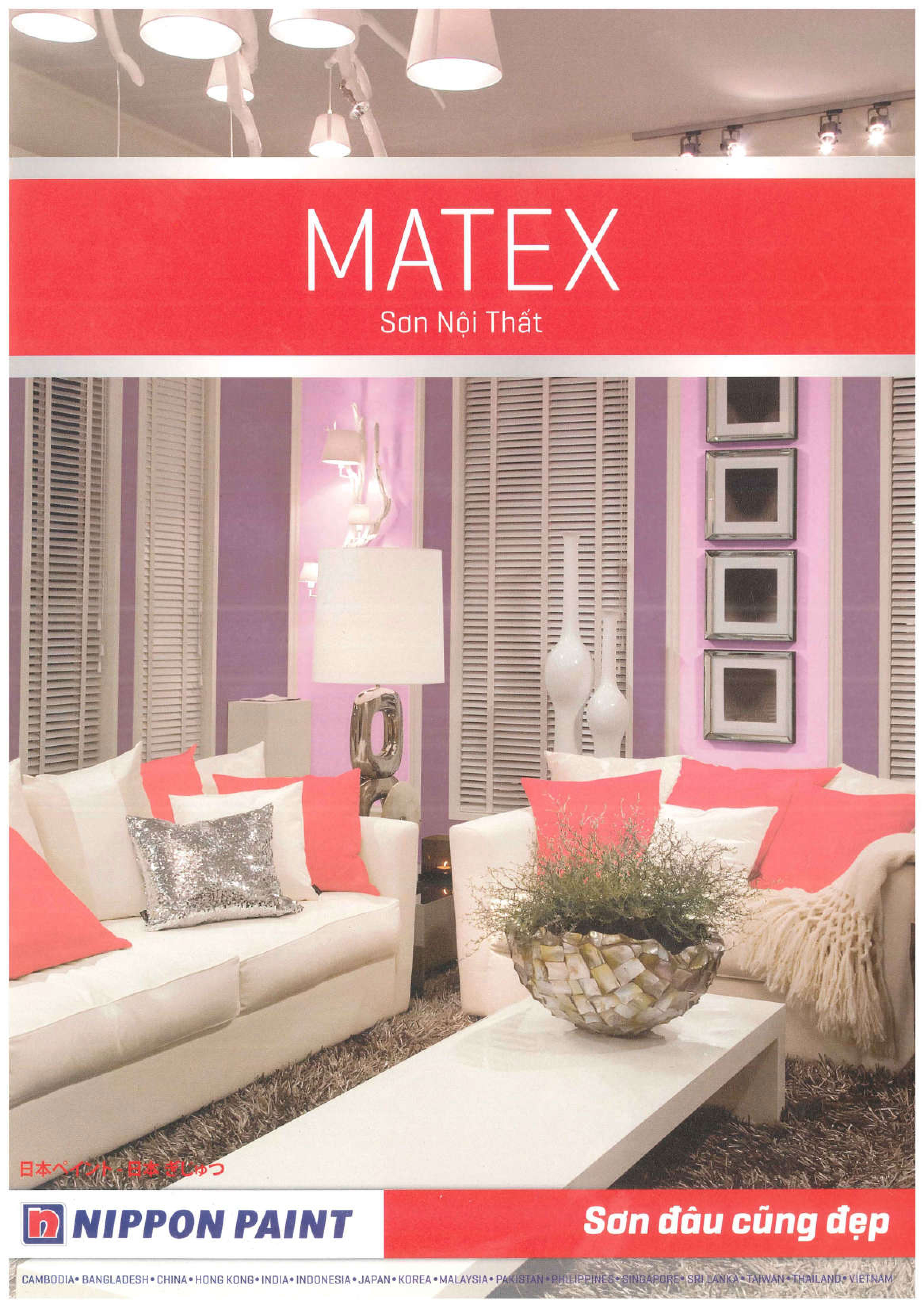 Bảng màu sơn Maxtex và Supper Maxtex