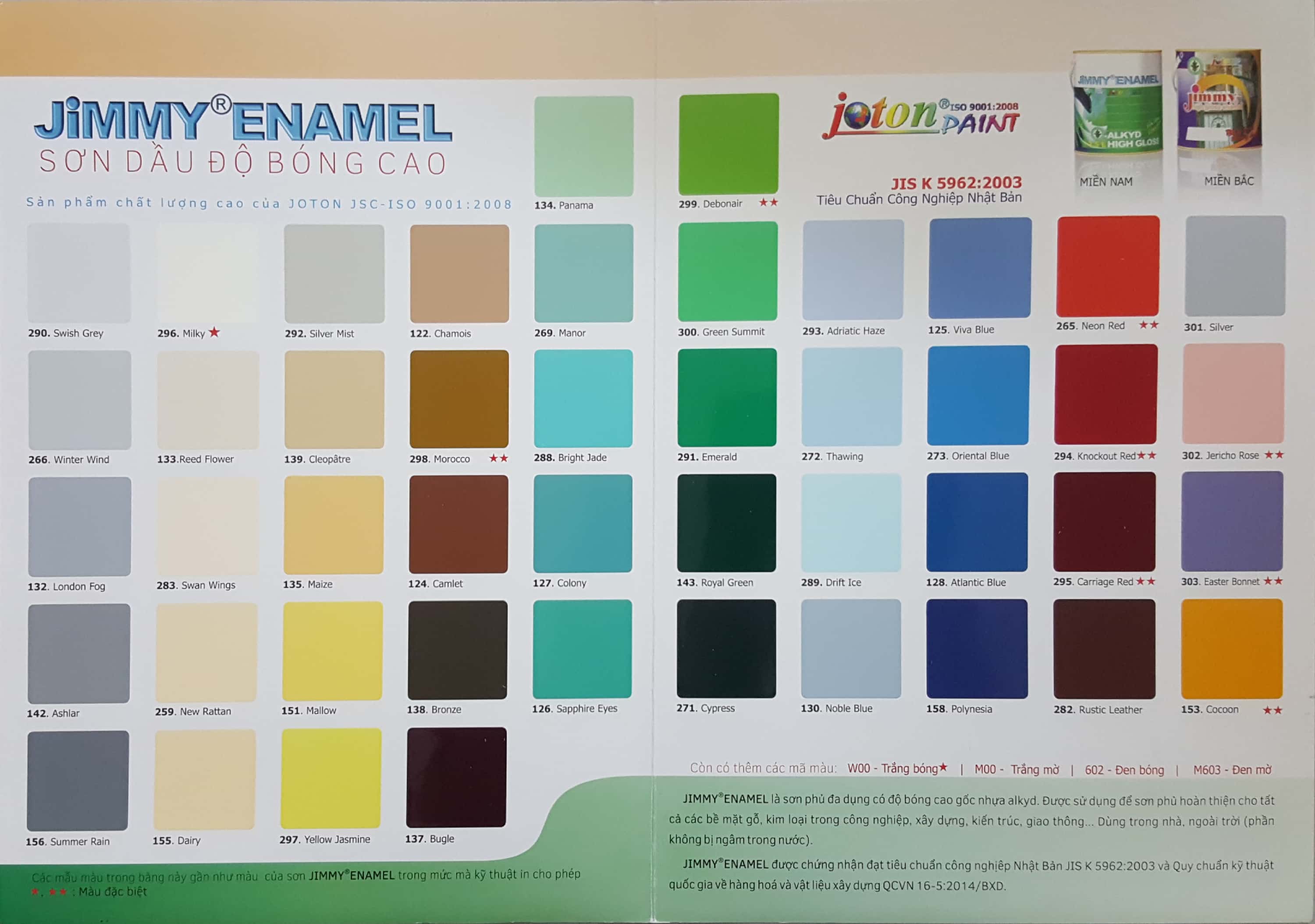 Sơn dầu Jimmy trang trí cho đồ gỗ và kim loại luôn luôn bóng và bền đẹp!