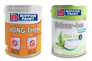 Những bộ đôi sơn chống thấm và dễ lau chùi của hãng Nippon